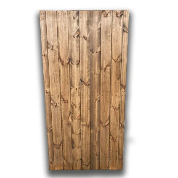 1.8m x 900mm Wooden Gate Ledged & Braced T&G With Furniture - Image 2